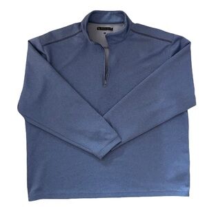 Pebble Beach Men's Zip-Up Sweater in Blue